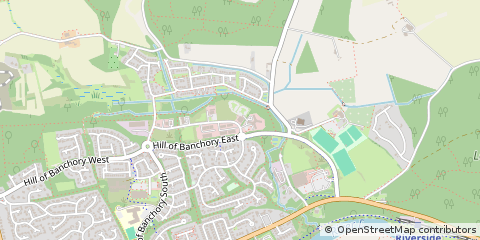 Map of Banchory, Aberdeenshire