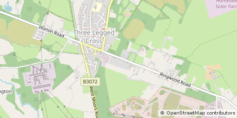 Map of Wimborne, Dorset