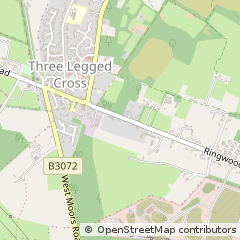 Map of Wimborne, Dorset