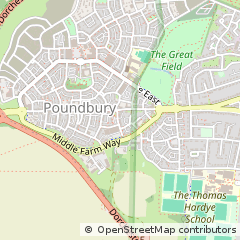 Map of Dorchester, Dorset