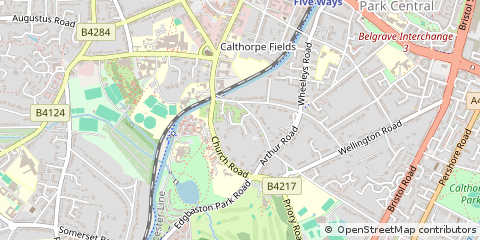 Map of Birmingham, West Midlands