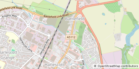 Map of Shrewsbury, Shropshire
