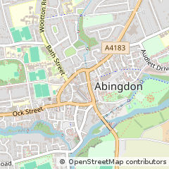 Map of Abingdon, Oxfordshire