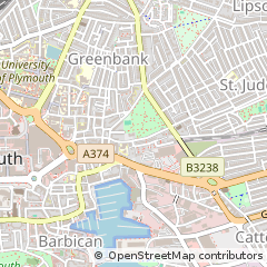 Map of Plymouth, Devon
