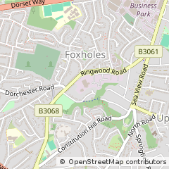 Map of Poole, Dorset
