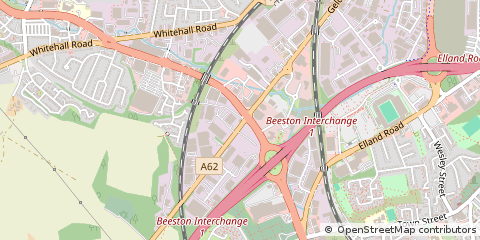 Map of Leeds, West Yorkshire