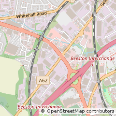 Map of Leeds, West Yorkshire