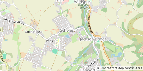 Map of Holmfirth, West Yorkshire