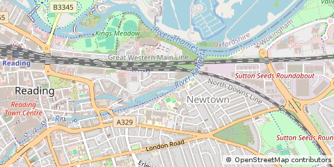 Map of Reading