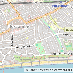 Map of Bournemouth, Dorset