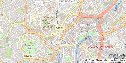 Map of Bristol, Avon