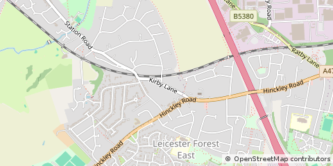 Map of Leicester