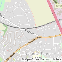 Map of Leicester