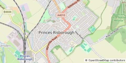 Map of Princes Risborough, Buckinghamshire
