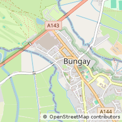 Map of Bungay, Suffolk