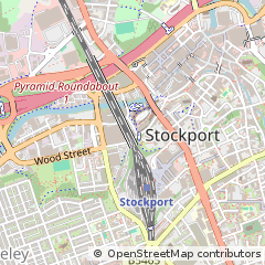 Map of Stockport, Cheshire