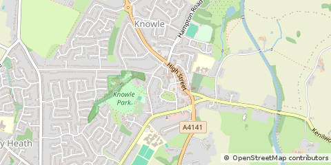 Map of Solihull
