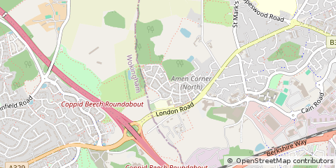 Map of Bracknell, Berkshire