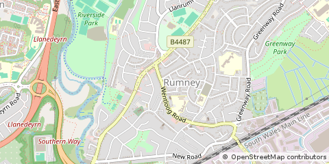 Map of Cardiff