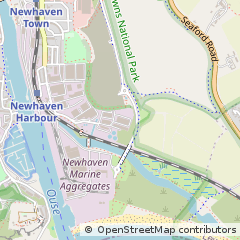 Map of Newhaven, East Sussex