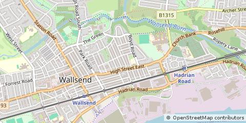 Map of Wallsend