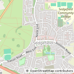 Map of Sedgefield, Stockton on Tees
