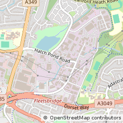 Map of Poole, Dorset