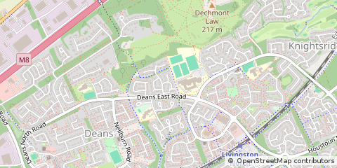 Map of Livingston, West Lothian