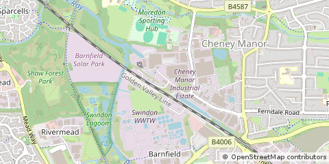 Map of Swindon, Wiltshire