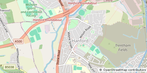 Map of Stoke-on-Trent, Staffordshire