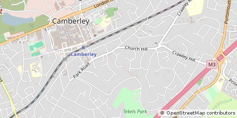 Map of Camberley