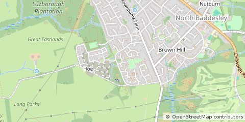 Map of Southampton, Hampshire
