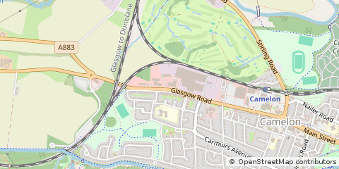 Map of Camelon, Falkirk
