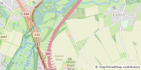 Map of Winchester, Hampshire