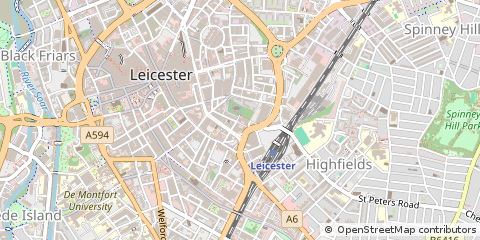 Map of Leicester