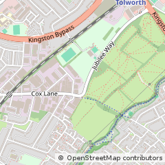 Map of Chessington, Surrey