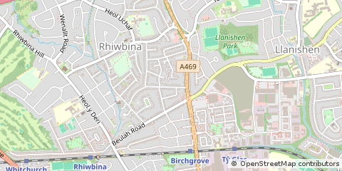 Map of Cardiff