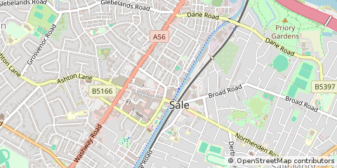 Map of Sale, Cheshire