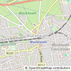 Map of Blackheath, London