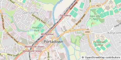 Map of Foundry Street, Portadown