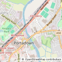 Map of Foundry Street, Portadown