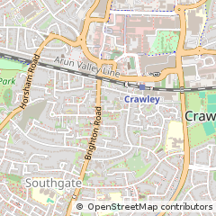 Map of Crawley