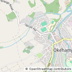 Map of Okehampton, Devon