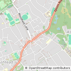 Map of Ashtead, Surrey