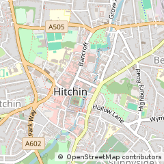 Map of Hitchin, Hertfordshire