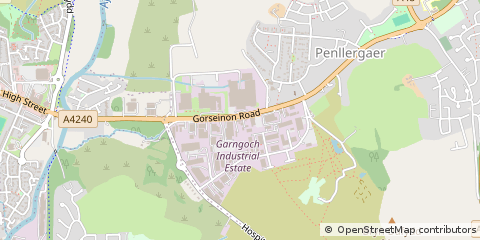 Map of Swansea