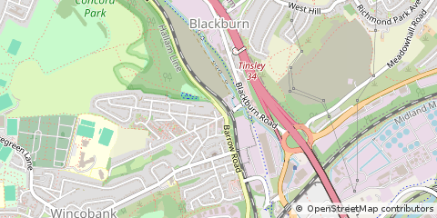 Map of Sheffield