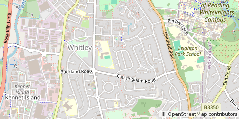 Map of Reading, Berkshire