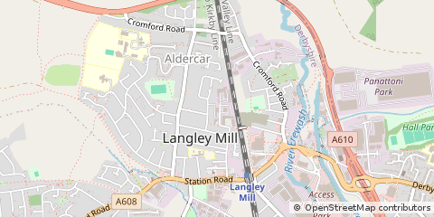 Map of Nottingham, Nottinghamshire