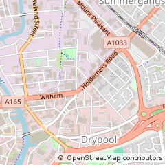 Map of Hull, East Yorkshire